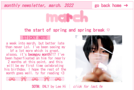 Entry #4 - March 2022