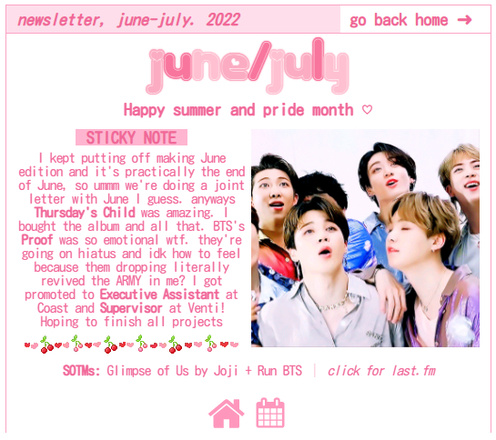 Entry #6 - June/July